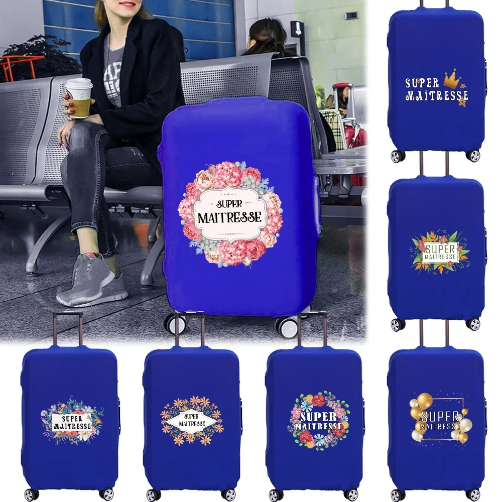 Travel Luggage Cover Elastic Trolley Baggage Covers for 18-32Inch Maitresse Print Traveling Accessories Suitcase Protective Case