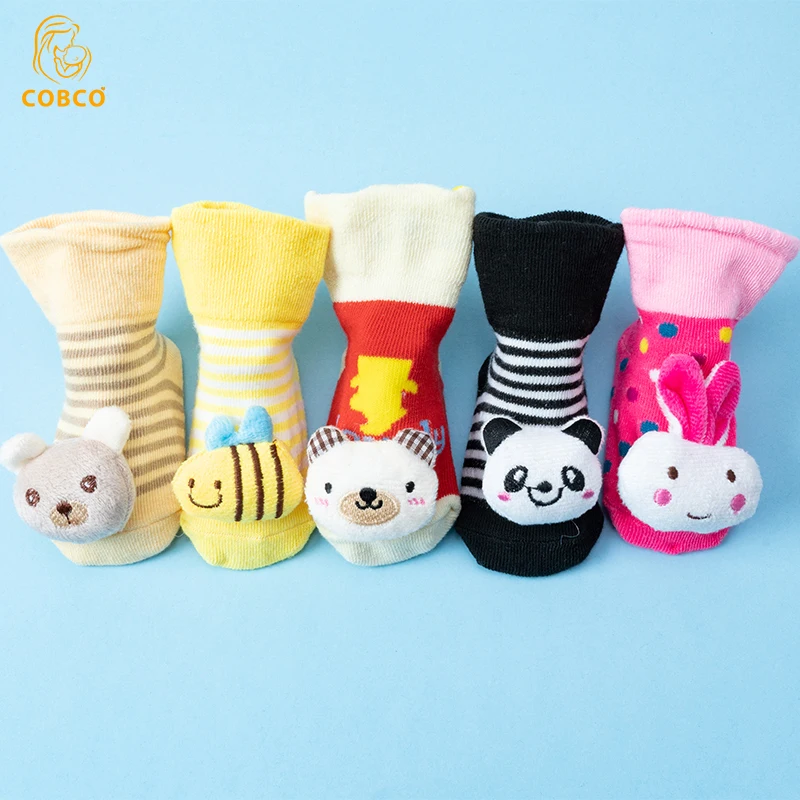 Baby Socks Cute Doll Cartoon Cotton Socks  Anti-slip Boy Toddler Floor Socks Spring Autumn Lovely Newborn Clothing Accessories