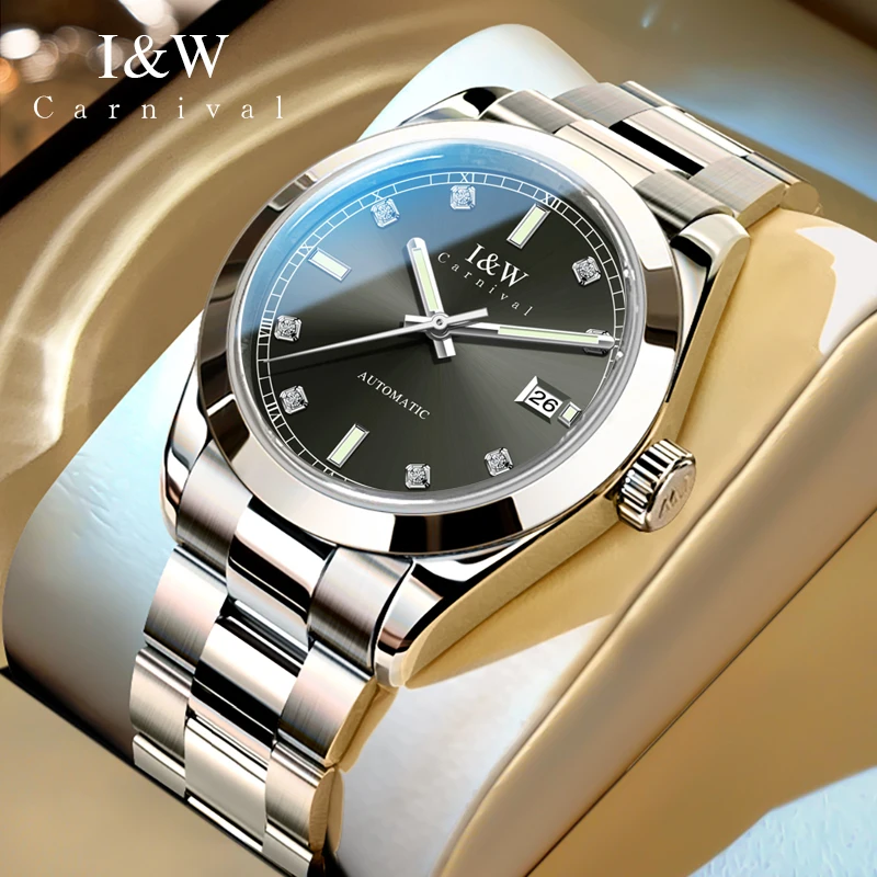 Carnival Brand High End Series Luxury Imported Movement Mechanical Watch Men Stainless Steel Waterproof Sapphire Fashion Watch