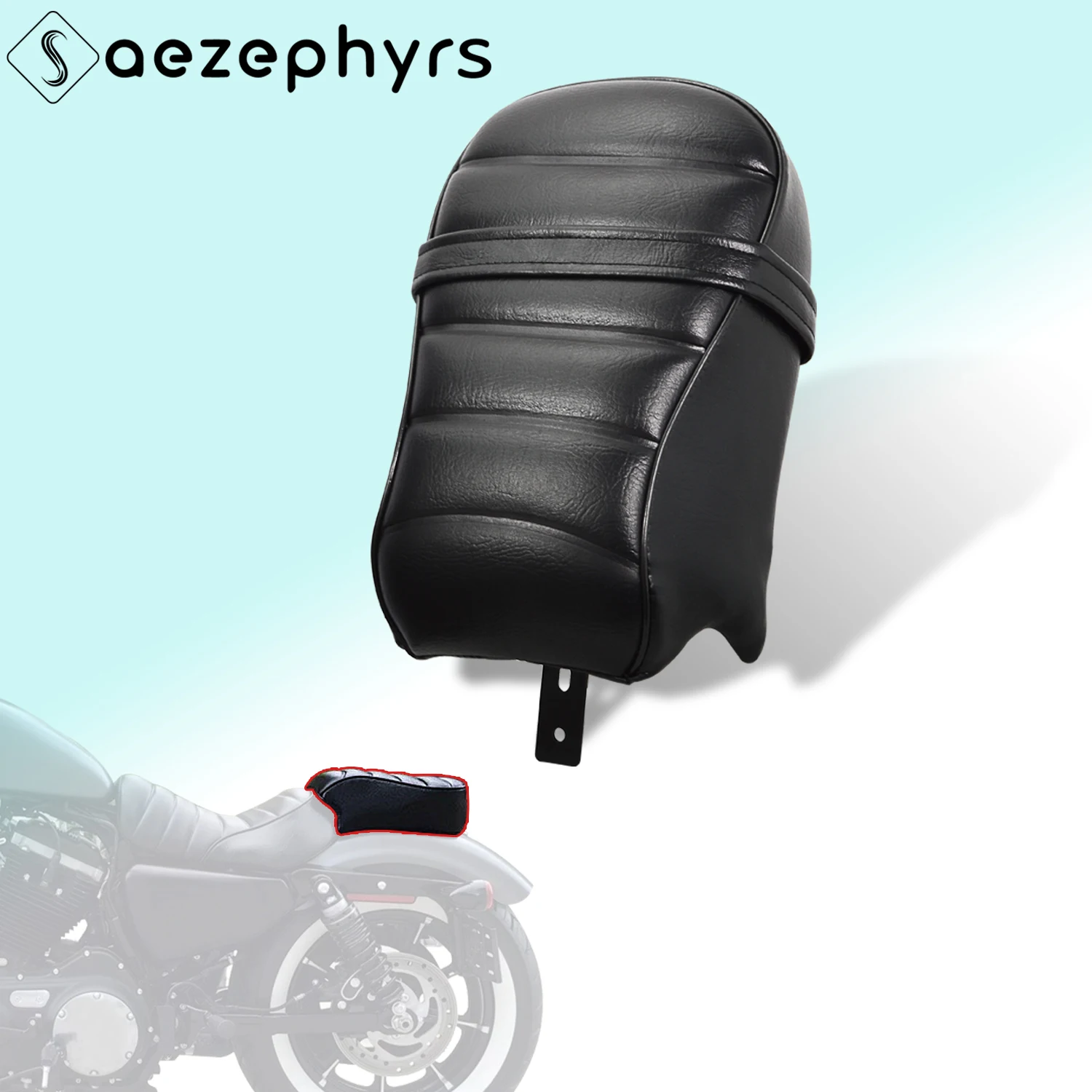 

Motorcycle Black Passenger Seat Rear Saddle Cushion Accessories For Harley Sportster Iron 883 XL883N 1200 2016-2022