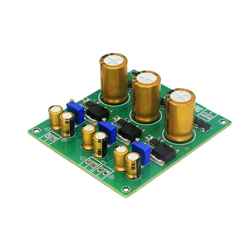 

Комплект 3-канальной стабилизированной платы питания постоянного тока Y5 с многоканальным выходом HiFi с положительным и отрицательным двойным напряжением ± 12 В 5 В