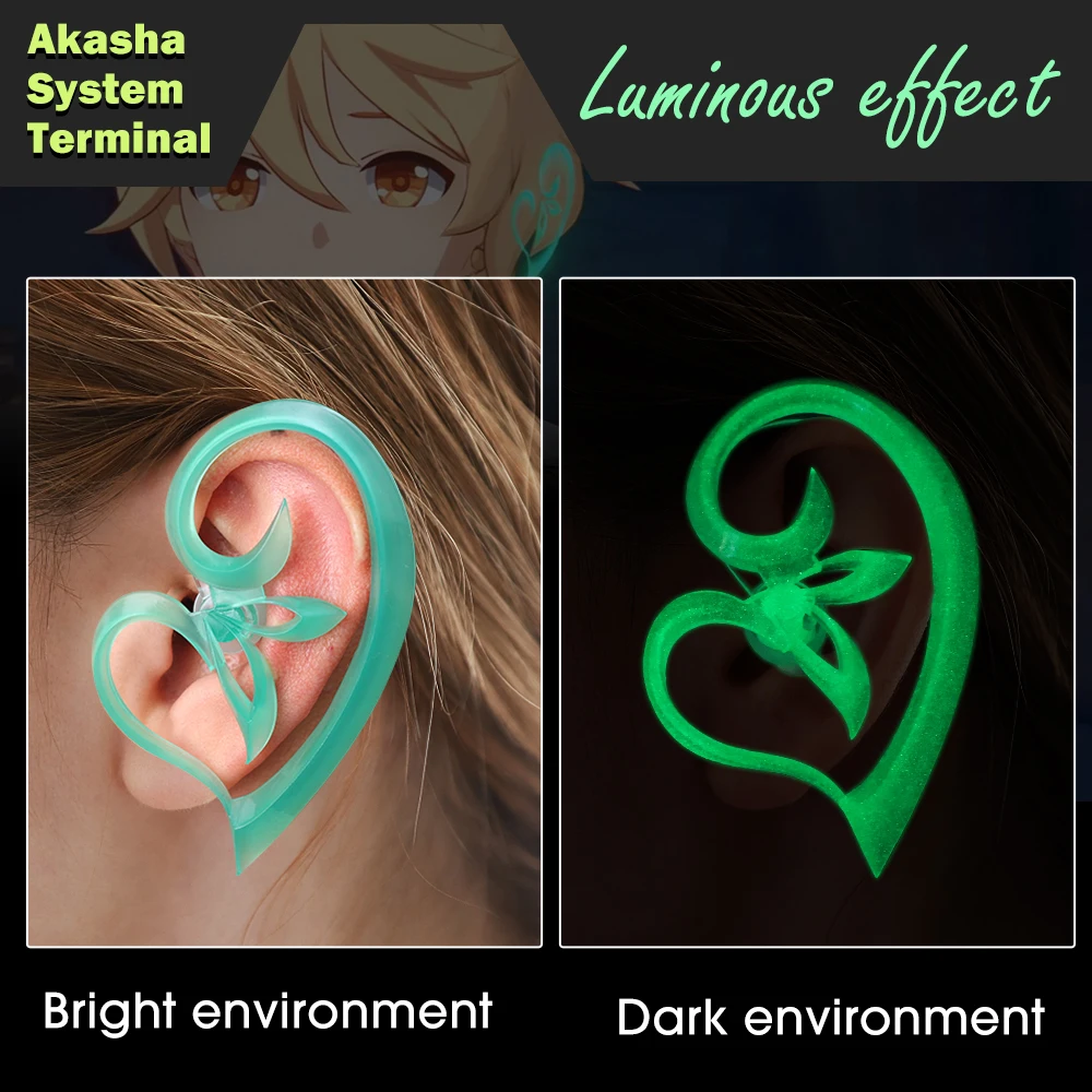 Genshin Impact Akasha System Cosplay Genshin Sumeru Akasha Terminal Luminous Earpiece Traveler Paimon Dehya Costumes Props