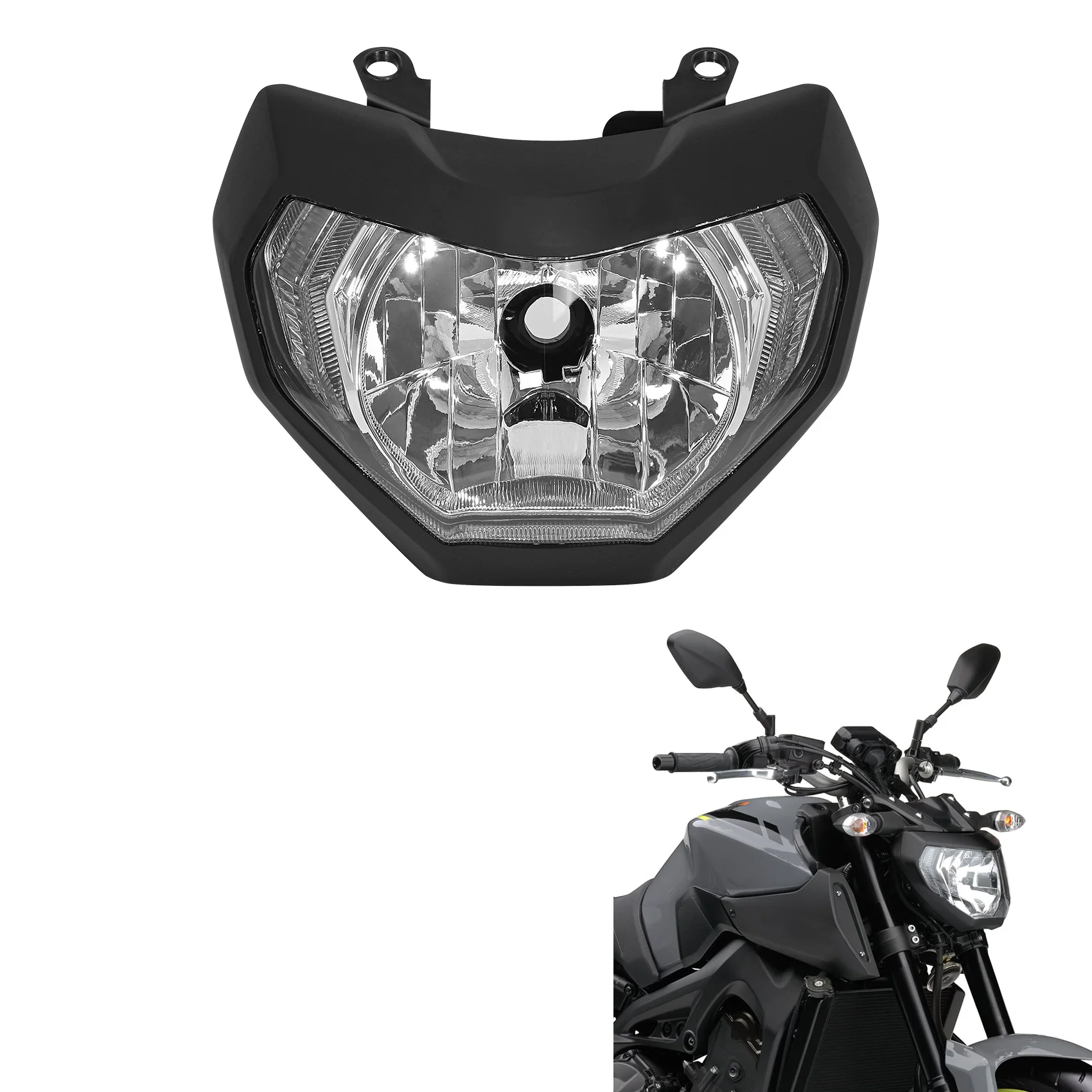 Front Headlight Lamp Assembly Fit For Yamaha MT09 FZ09 MT-09 FZ-09 2014-2016 15