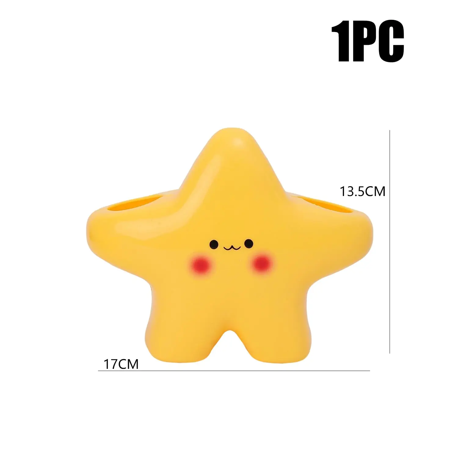 Star Shaped Plastic Toothbrush Holder - Adorable Cute Toothpaste Stand  Travel Case  Bathroom Decor Organizer for Toothbrushes