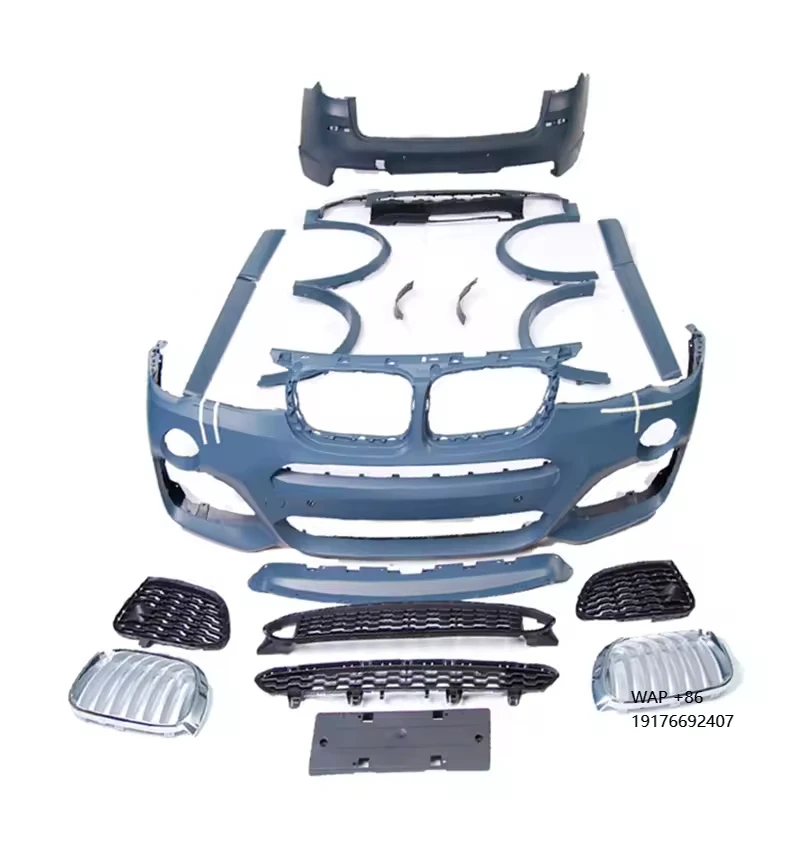 

F25 MT Body Kit Front Bumper Rear Bumper Side Skirt Over Fenders for’BMW X3 F25 2013-17y