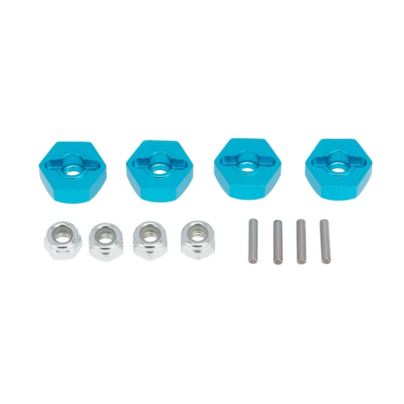 4Pcs Metal 12MM Wheel Hex Adapter For Tamiya TT01 TT-01 TT02 XV01 TB-04 WT-01N 1/10 RC Car Upgrade Parts