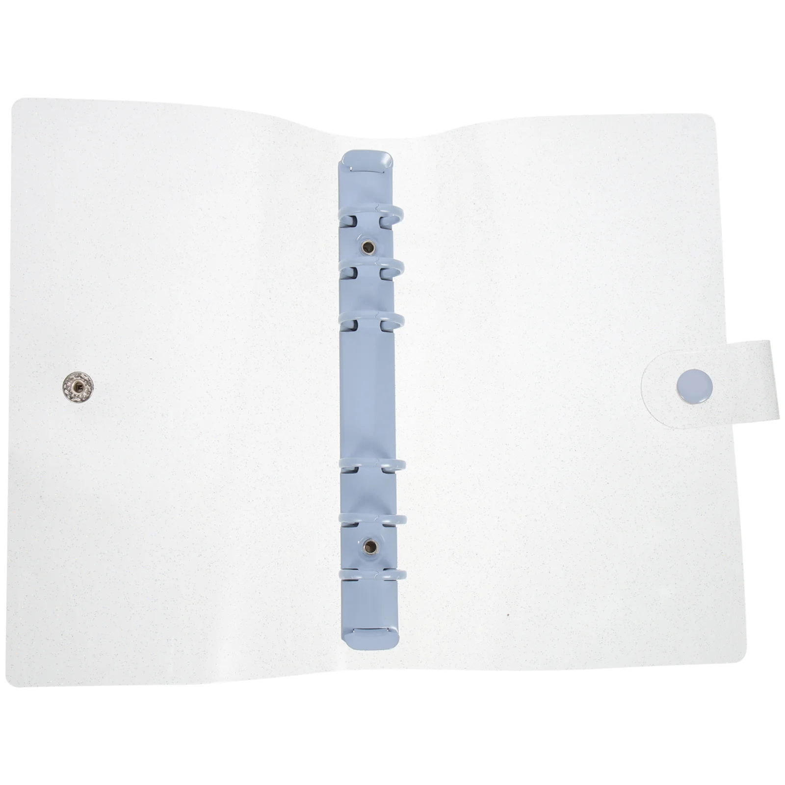 Transparent Loose-leaf Case Refillable Binder Notebook Shell Document Folder Girl Organizer Pvc Adjustable Clip File Holder