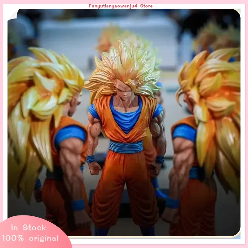 2025 Hot Jt Speelgoed Dragon Ball Anime Figuur Son Goku Beeldje Ssj3 Goku Beeldje Super Saiyan Goku Figuren Gk Standbeeld Model Jongen Gift