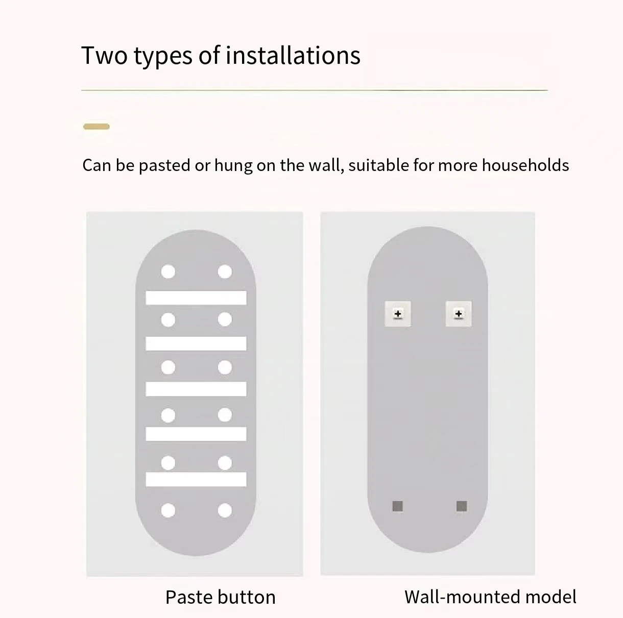 New simple and customizable oval frameless decorative wall mirror factory direct sales perfect finishing touch life