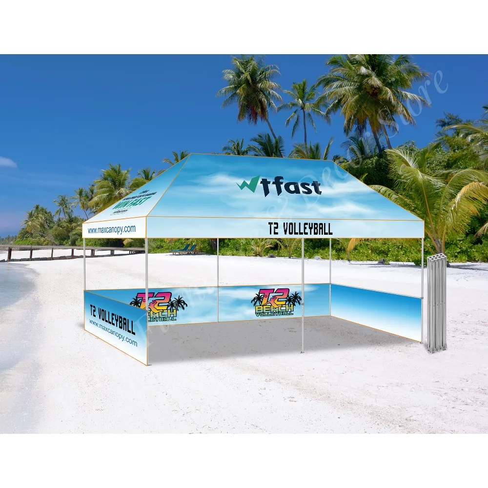 Large Portable Aluminium 4X8m Gazebo Tents  Outdoor Folding Pop up Custom Printed Advertising Gazebo 2x2