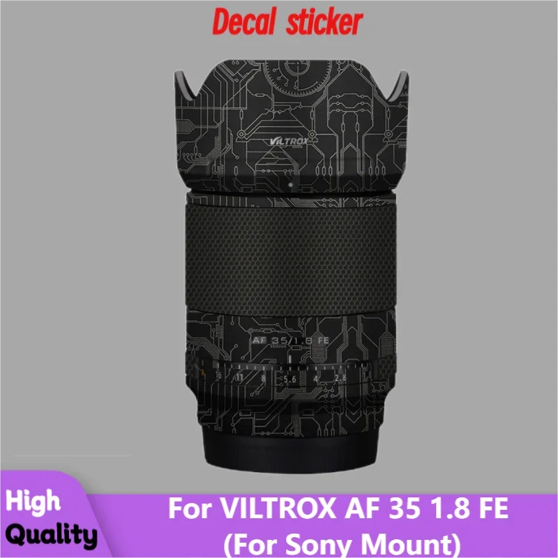 For VILTROX AF 35 1.8 FE/AF 50 1.8 FE Decal Skin Vinyl Wrap Film Lens Body Protective Sticker Protector Coat For Sony Mount