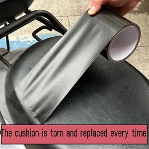 Patch kulit buatan kuat berperekat Tahan Air Perbaikan PU Sepeda Motor Skuter Patch sofa Kursi kulit DIY Hitam 10 patch penjualan terbaik nasa - №