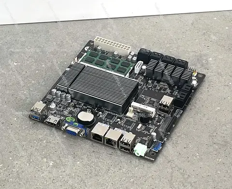 DIY 스토리지 4 베이 블랙 Synology Flycatcher 네트워크 서버 멀티 HDD용 J1900 B75K9 ETH NAS 마더보드