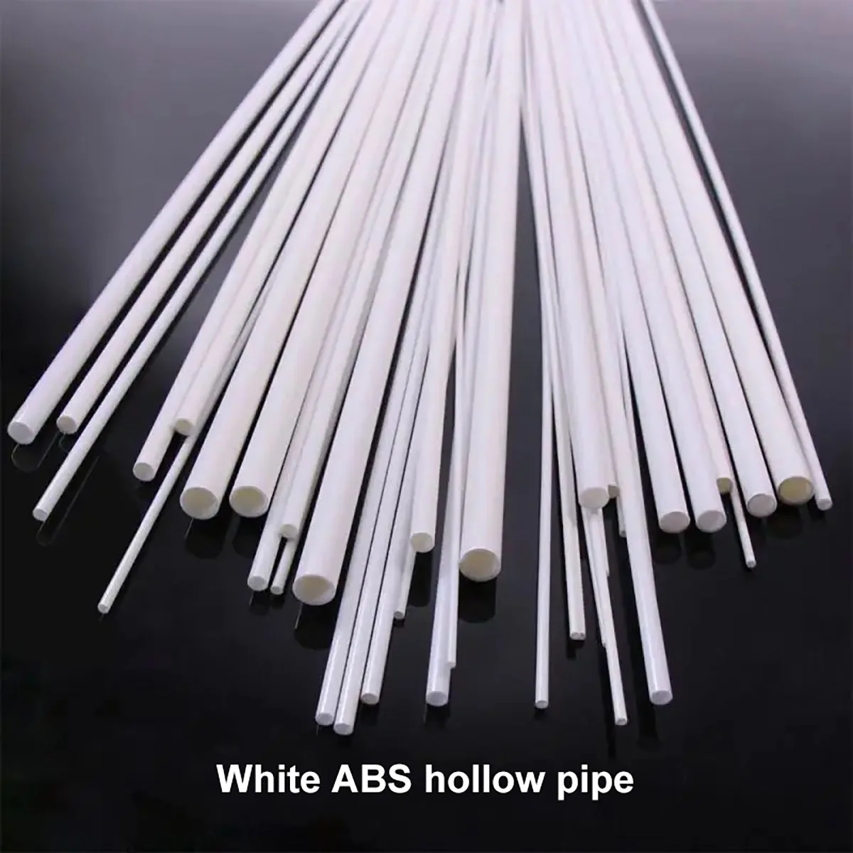 Tubulação Oca Plástica Redonda do Tubo Abs Branco Material Handmade Faça Você Mesmo da Tabela da Areia od mm mm mm mm mm mm 10 mm Comprimento 500 mm 10 Peças 20 Peças