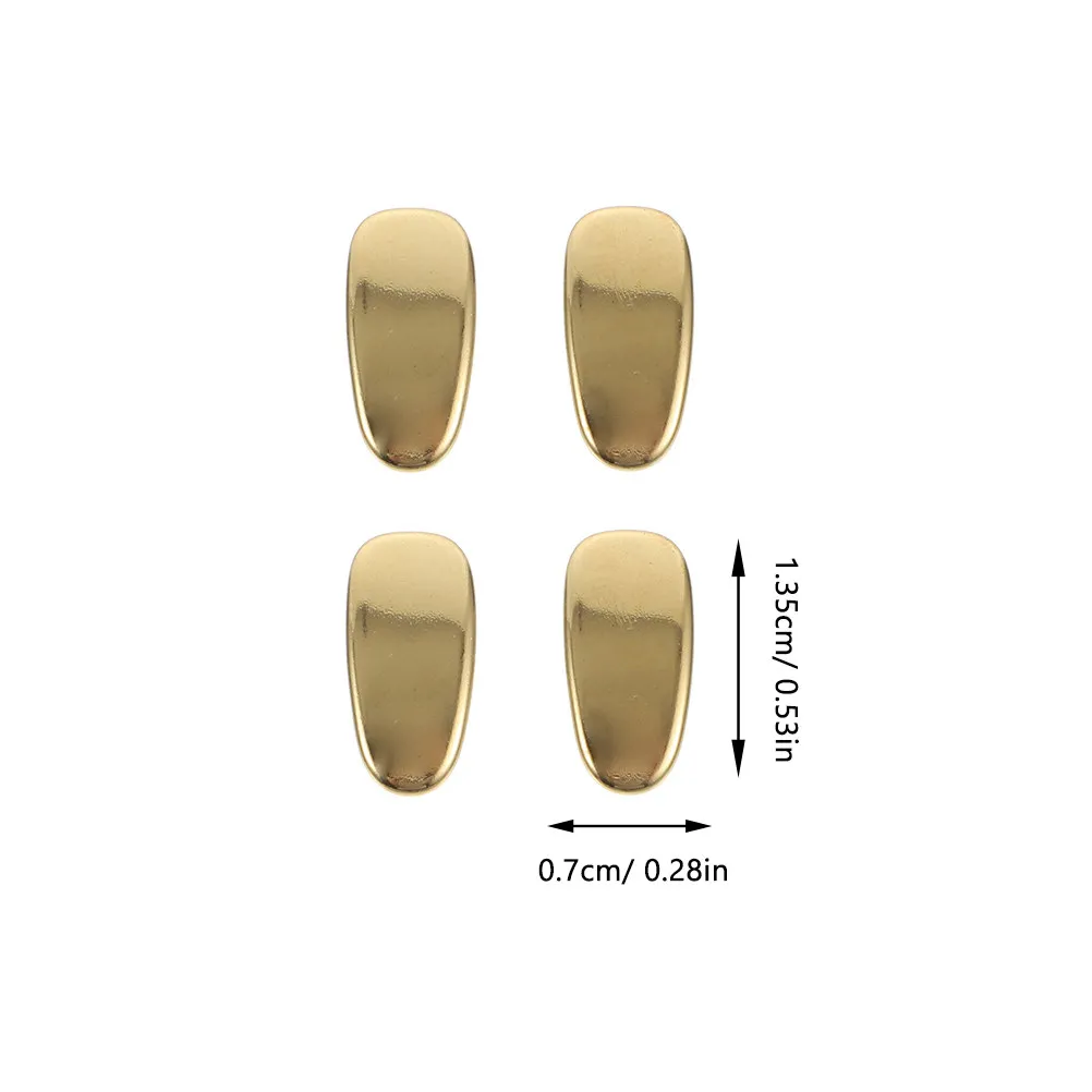 4Pcs Eyeglass Titanium Nose Pads Gold Nose Gasket Glasses Repair Supplies Universal Fit Comfortable Glasses Repair Supplies