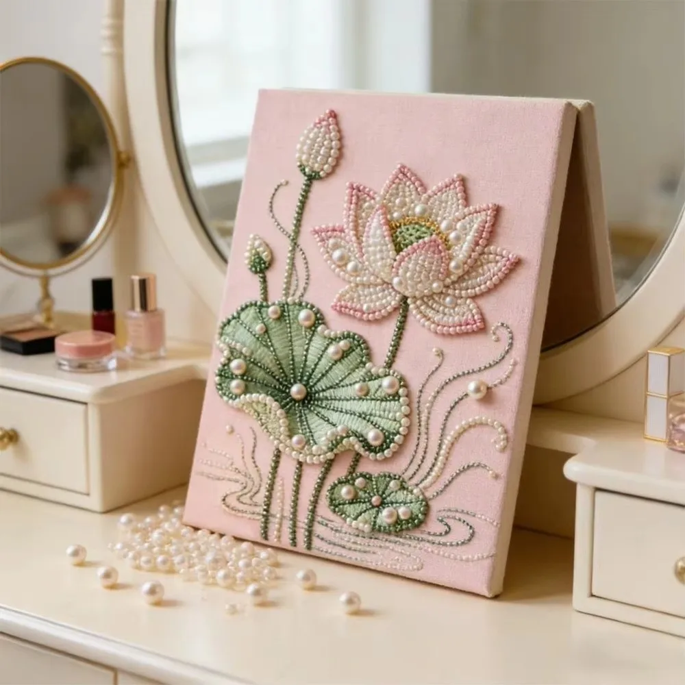 20*30CM Flower Pearl Diamond Art Kits Oil Canvas Density Board 3D Plastic Painting Kit Arts Craft Art Pearl Gem Painting Picture