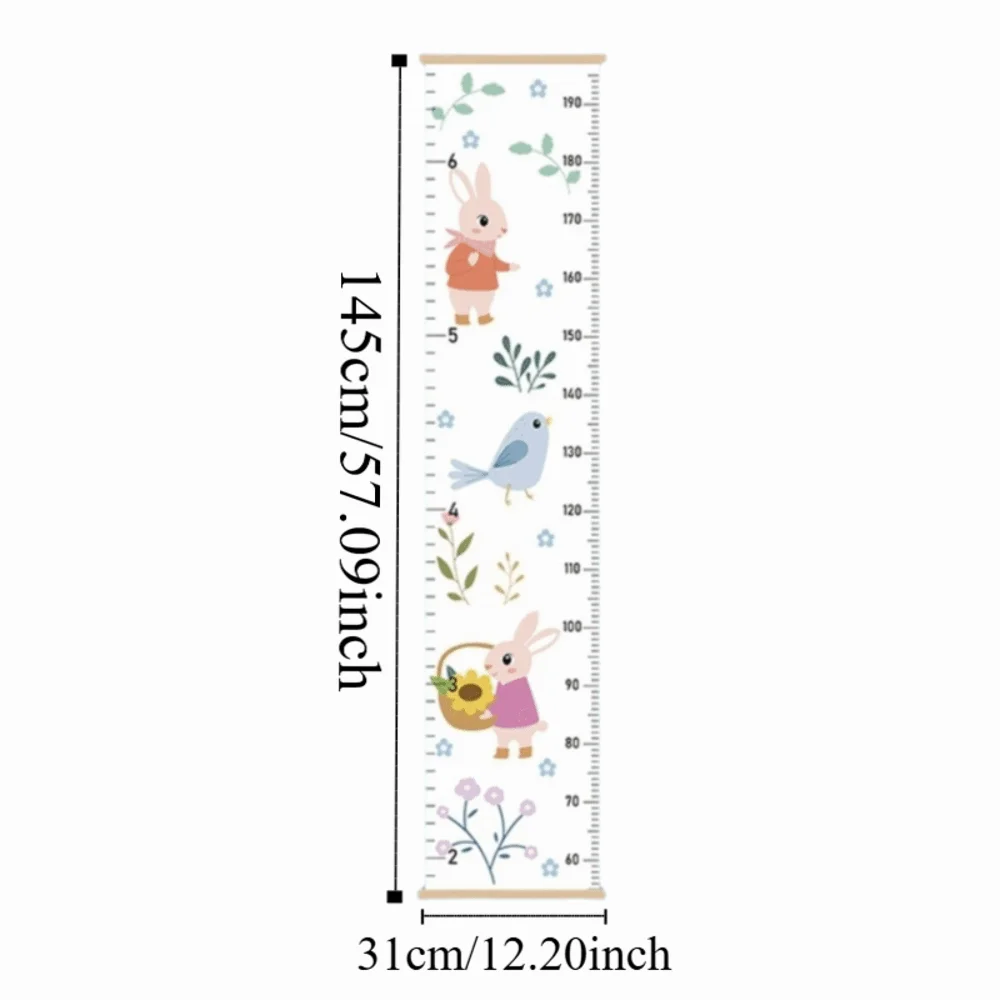 

Таблица роста ребенка высотой 2 м. Съемная настенная подвесная линейка роста. Линейка для измерения высоты с рисунком мультфильма.