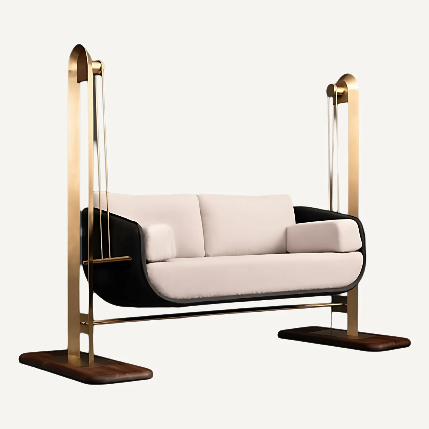 Italian minimalist fabric sofa living room designer straight cradle sofa
