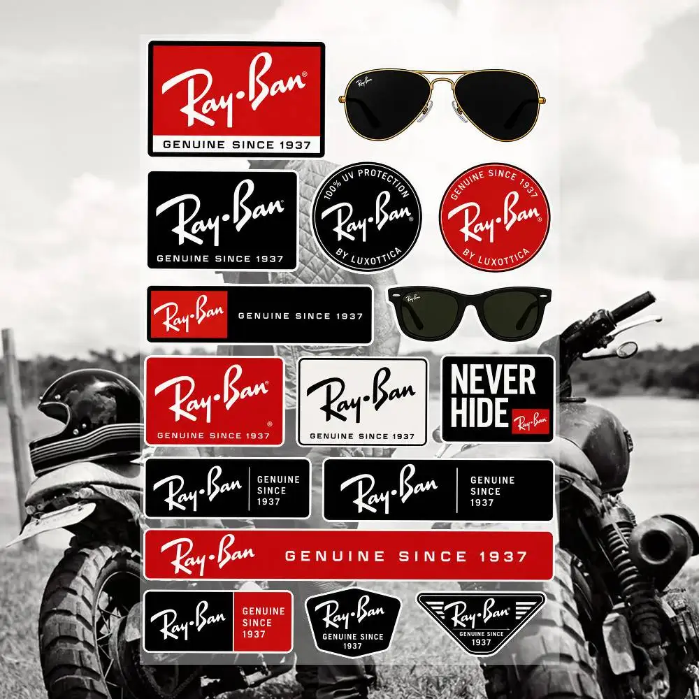 R-aY-BaN- Ästhetische Graffiti-Aufkleber Wasserfeste PVC-Sticker für Auto Motorrad Skateboard Helm Notizbuch