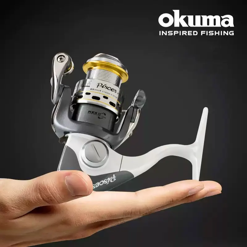 Moulinet de pêche spinning Micro Wheel OKUMA, vitesse 5.0:1 ​ ​ Résistance maximale 7 kg Convient pour la pêche sur glace en eau douce
