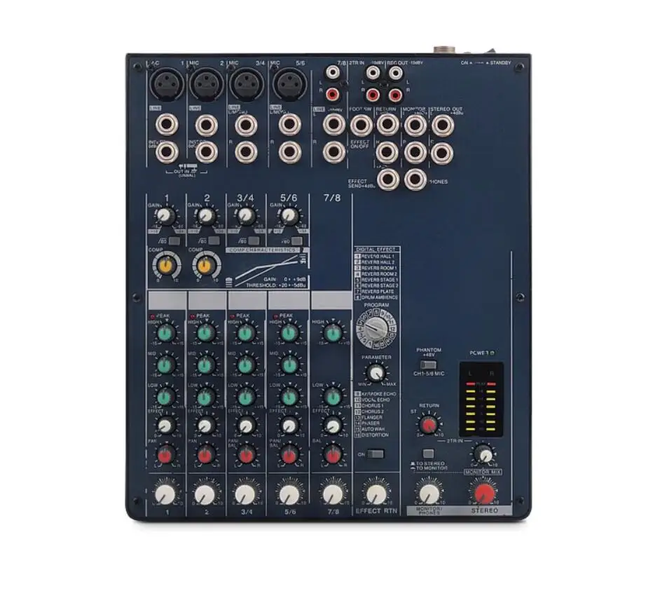 TIANCO-mezclador profesional MG82CX de 8 canales para DJ, consola de mezclas de audio con efectos, 48V, alimentación fantasma, DSP