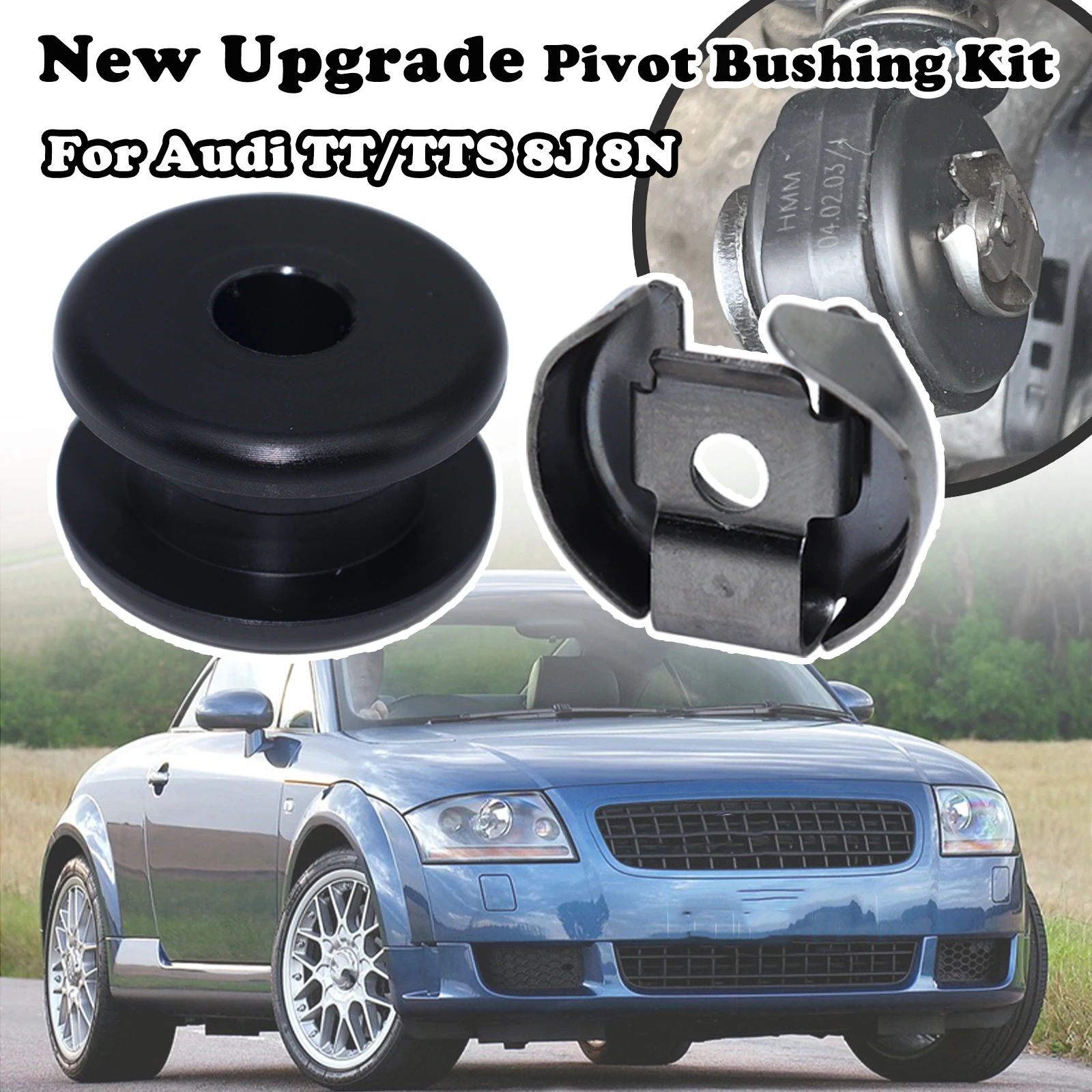 

For Audi TT/TTS 8J 8N New Upgrade Pivot Bushing Kit Manual Gear Selector Shift Cable end Strengthen Lock Washer Retaining Clip