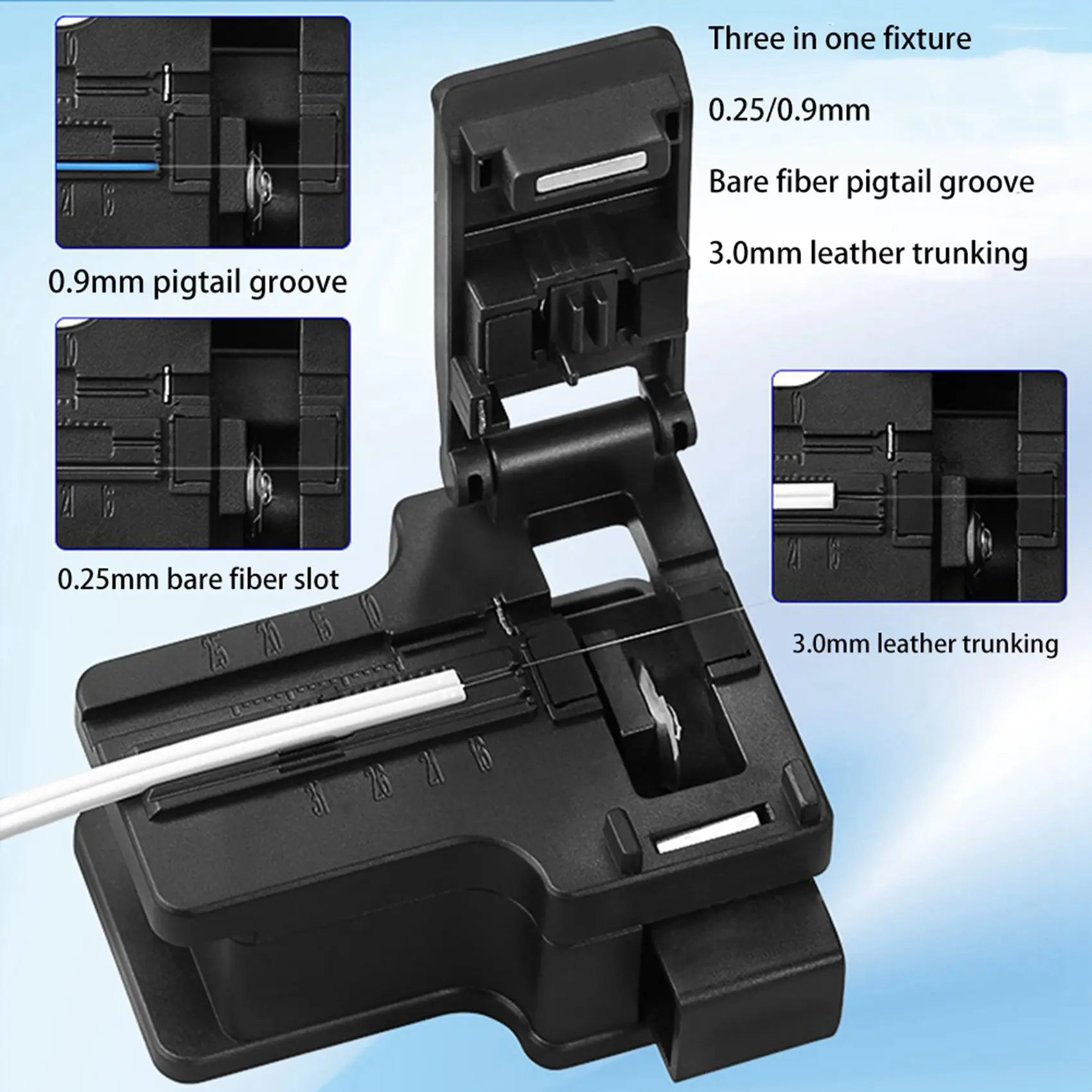 A71P 2X COMPTYCO AUA-X01 FTTH MINI Optical Fiber Cleaver ABS Small High Precision Fiber Cutter Cable Cold Connection Cutting Too