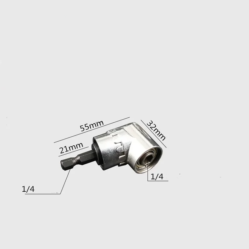 1 adet sağ açı matkap 105 derece sağ açı sürücü açı uzatma güç tornavida matkap eki 1/4 inç hex Bit matkap ucu