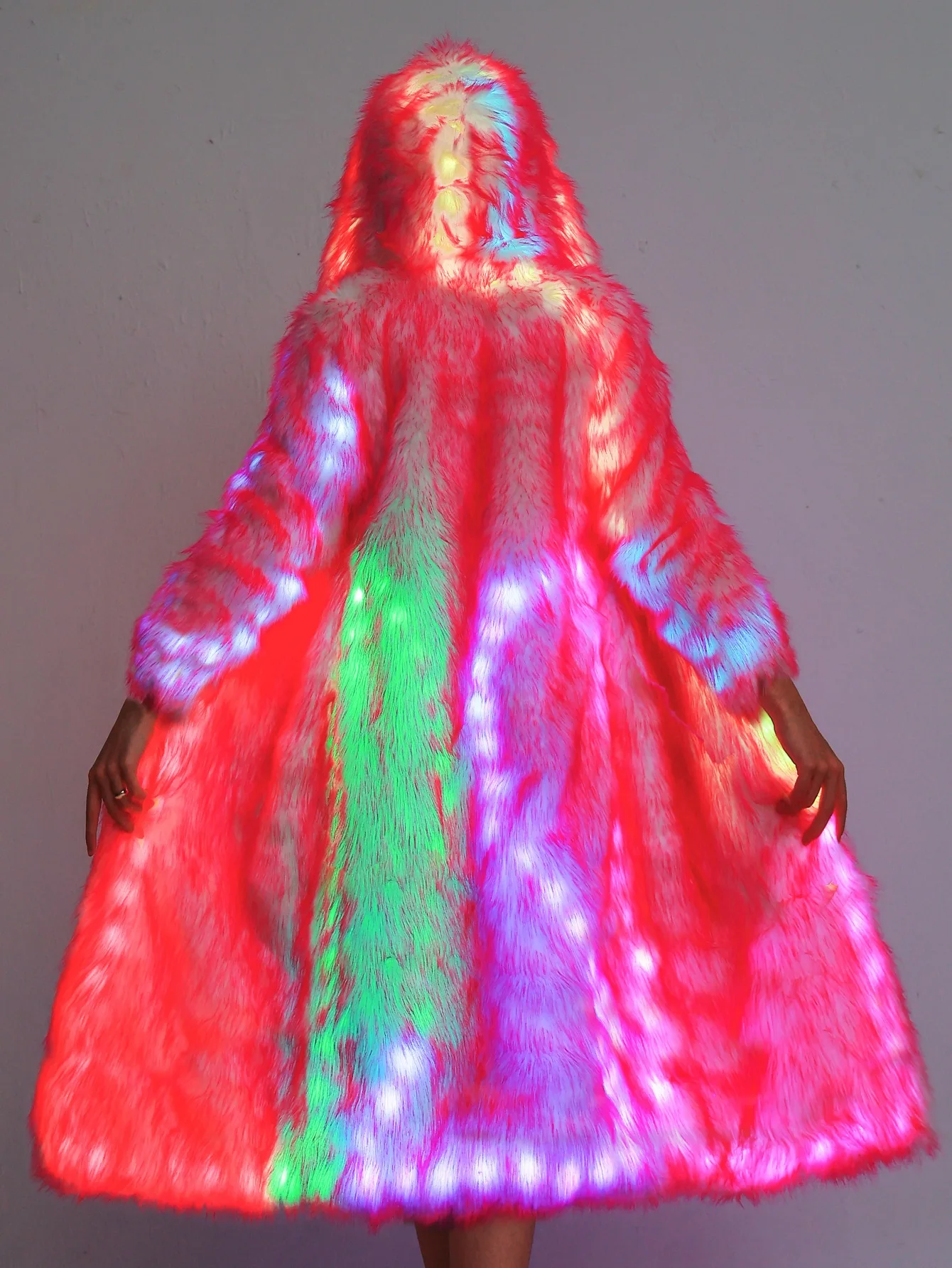 Led Lighs Waterproof Clothes Cool Night Running Props Led Light Up Rave Jacket Adult Kids Dance Performance Fancy Dress Flash