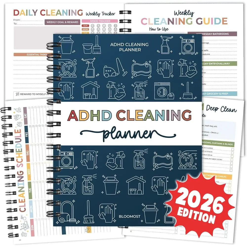 Ultimate Cleaning Planner: Comprehensive Schedule and Checklist for Daily, Weekly, and Monthly Chores