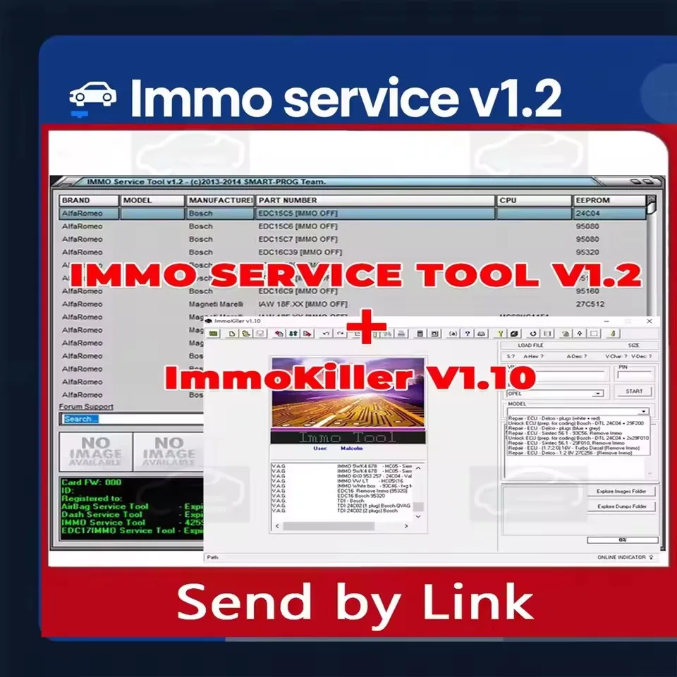 

Программное обеспечение ImmoKiller V1.10: программатор ECU для отключения иммобилайзера, инструмент безопасности для автомобилей, новая версия 2025 1.1