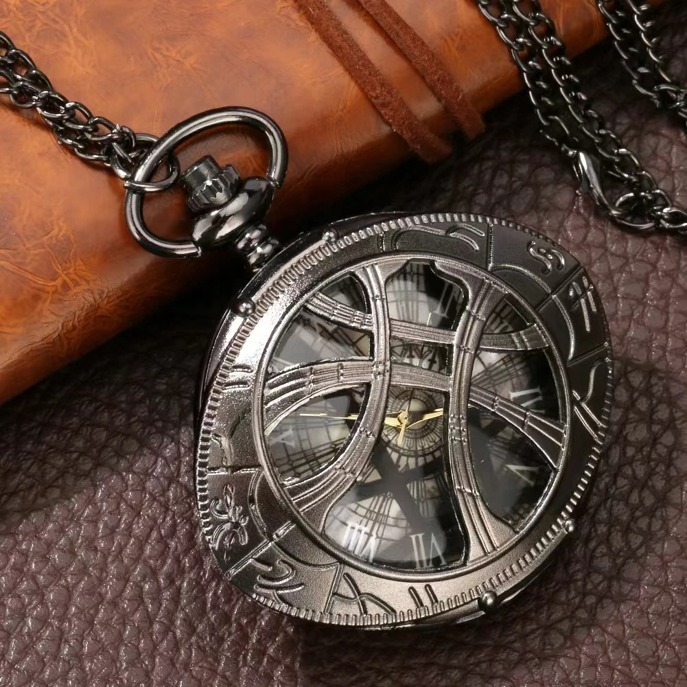 2024 neue kreative durchbrochene antike Quarz Taschenuhr