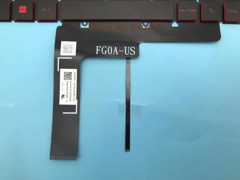 Imagem -04 - para Msi Gf66 11sc 11uc 11ud 11ue 11ug 12ud Gl66 11uck 12uek Ms1581 Laptop Inglês Teclado Vermelho Retroiluminado Novo