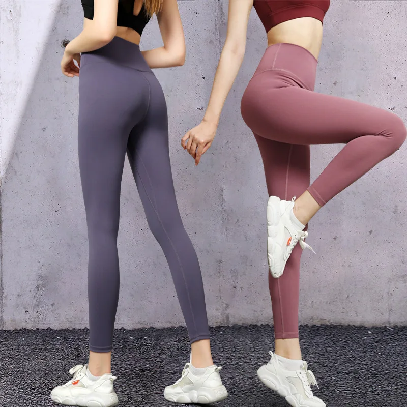 High Waisted Yoga Pants Women, Breathable Stretch Leggings Shaping, Slimming, Abdominal Hip Lifting, Naked Fitness Pants