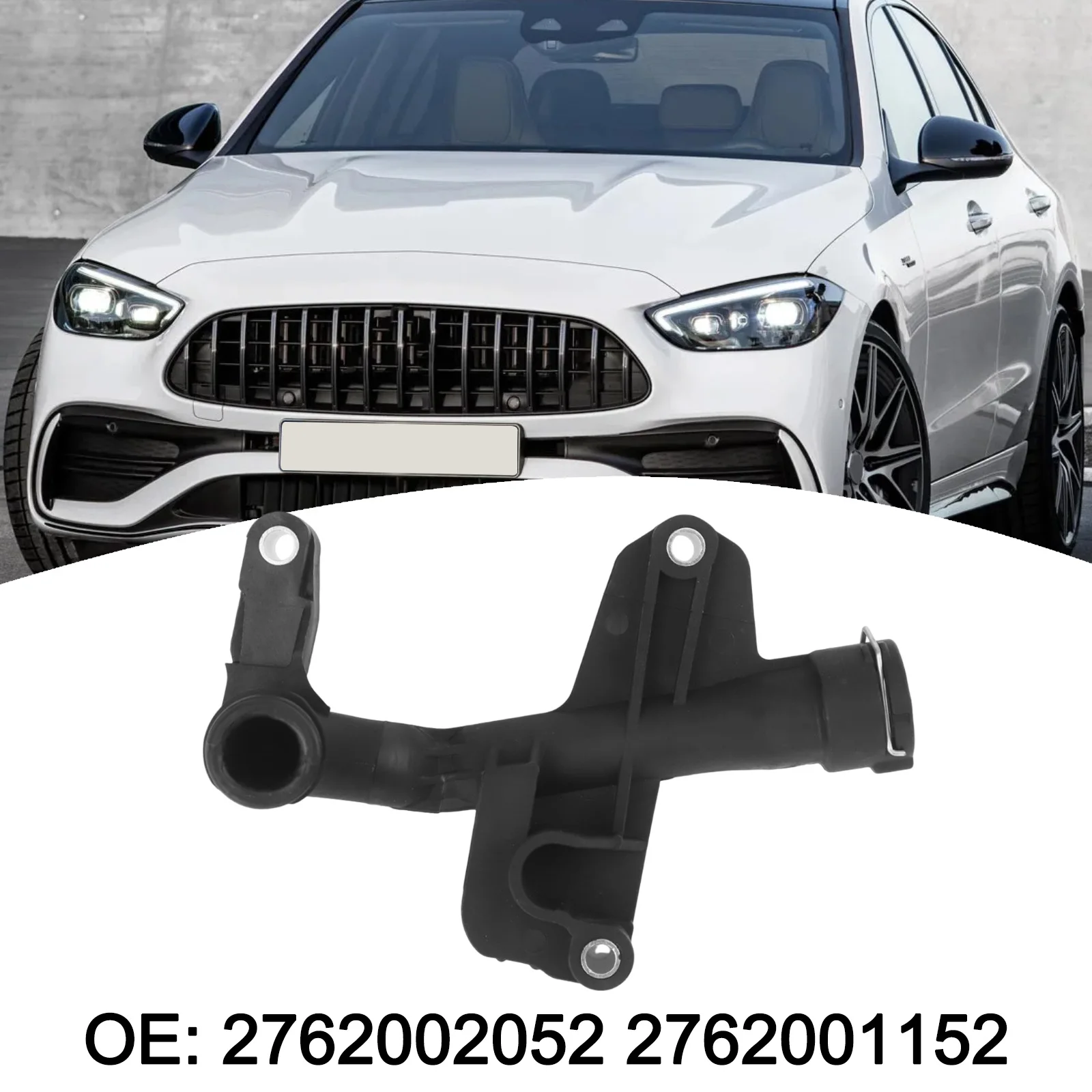 

Car Coolant Water Connector Pipe For Benz C43 For AMG A2762002052 Rear Water Pipe Of Engine Cylinder Head Black Accessories