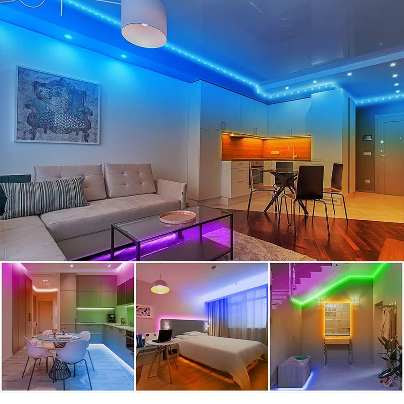 Taśma LED z USB pasek światło RGB Bluetooth SMD 5V światła RGB USB elastyczna lampa LED taśma wstążka RGB samoprzylepna telewizja stacjonarna