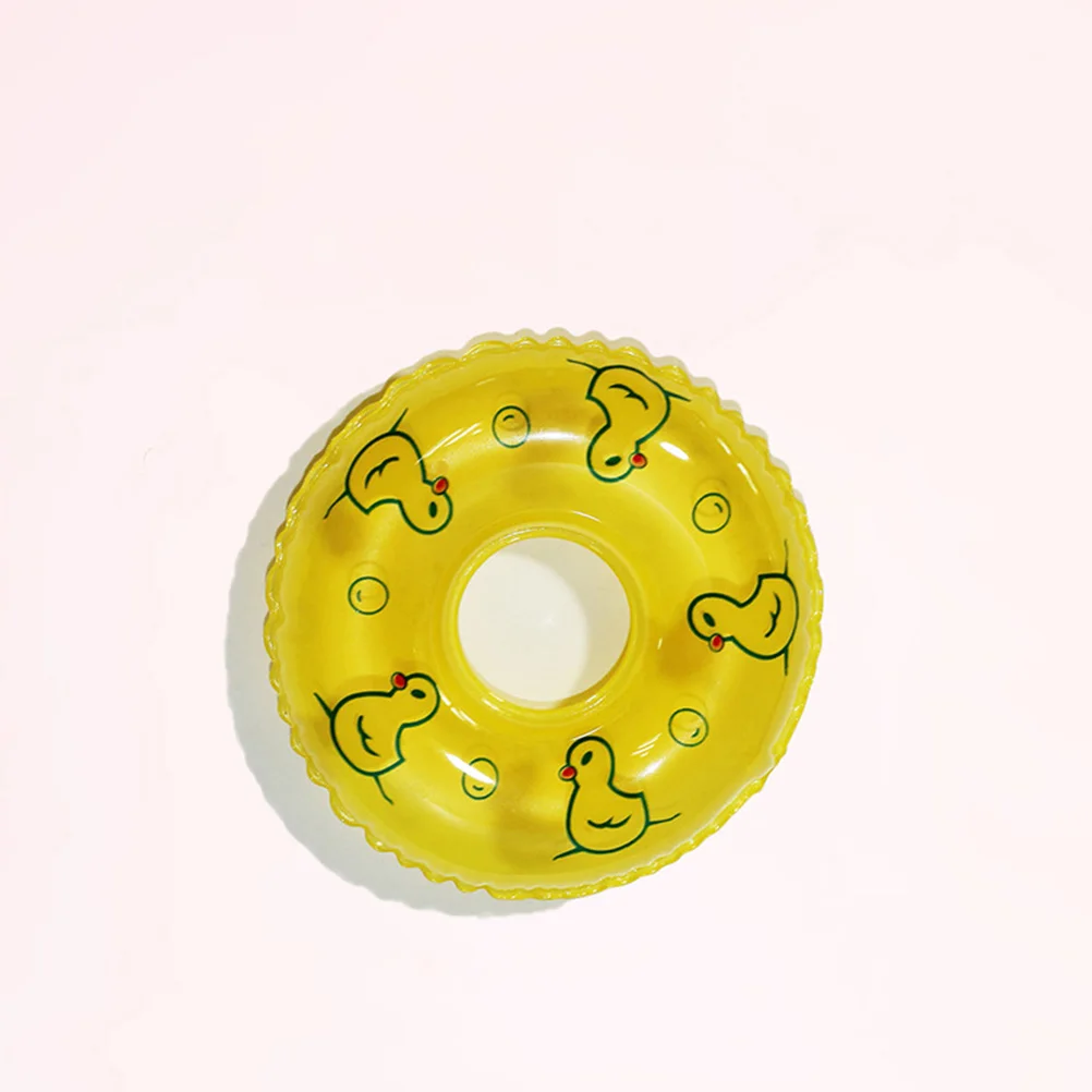 

10pcs Mini House Swim Rings Ring Accessories Blue PVC Compact Size Photo Props Kids Creativity Mini House naments