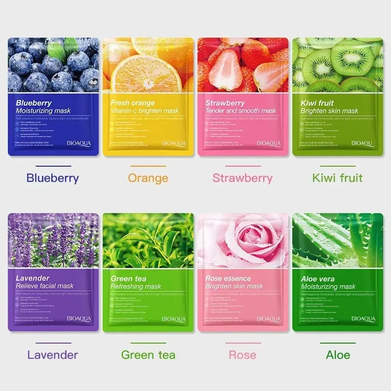 8pcs Natural Plant Face Mask Beauty Skincare Facial Masks Moisturizing Firming Hydrating Facial Mask Face Care Korean Cosmetics image 5