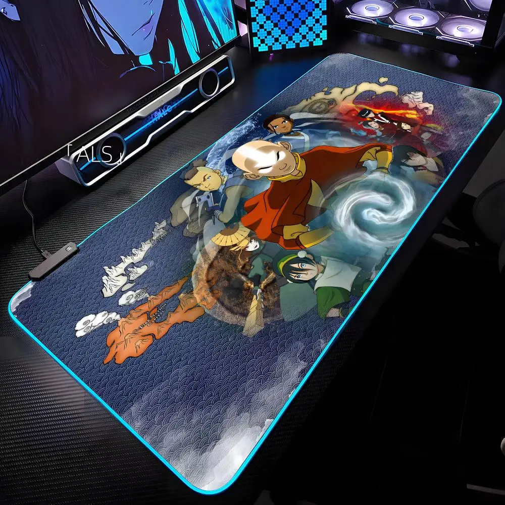 

Avatar The Last Airbender Mouse Pad RGB Backlit Mouse Pad Laptop Mouse Pad Laptop Gamer Computer Desk Gaming Accessories