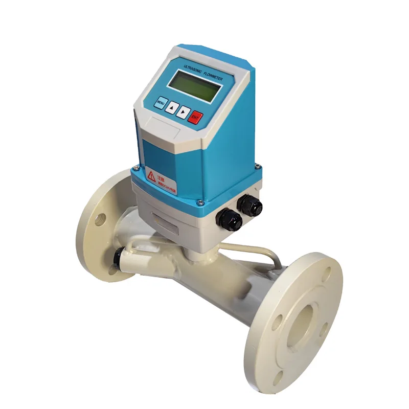 Medidor de fluxo ultrassônico barato de 2" Medidor de fluxo hidráulico digital ultrassônico
