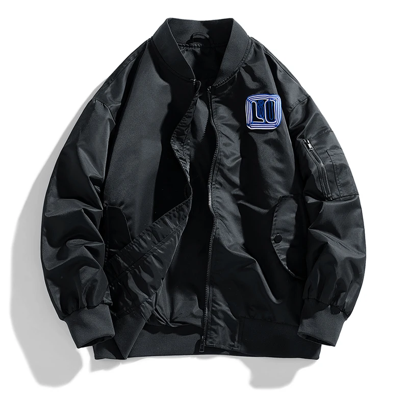 

2025 Spring Autumn Streetwear Embroidery Baseball Jacket Unisex Loose Fit American Style New Outdoor Sports Coat Fashion