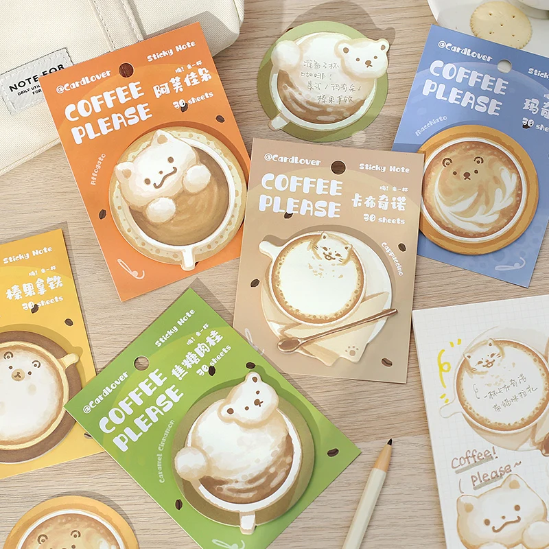 

10packs/LOT Have a cup of coffee series creative simplicity material package message paper memo pad