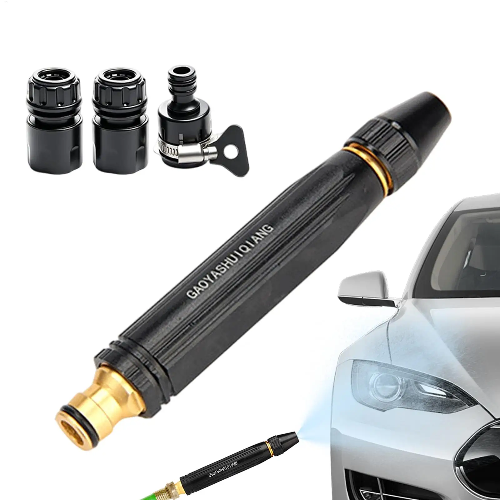 

Car Wash Sprayer Adjustable High-Pressure Wand Home Car Washing Water Hose Nozzle Adjustable Spray Mode For Watering washing