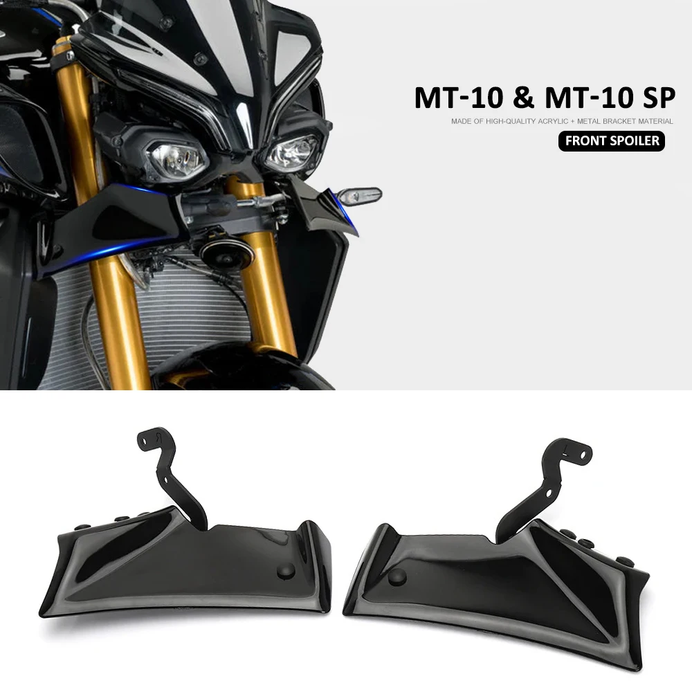 New For YAMAHA MT10 MT 10 mt10 MT-10 SP 2022 2023 2024 Motorcycle Accessorie Downforce Front Spoiler Winglet Aerodynamic Kit