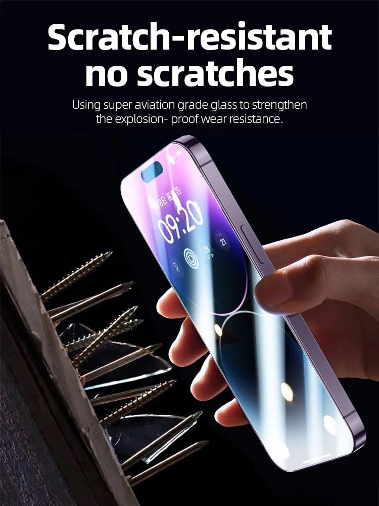 Privacy Screen Protector for iPhone 12 13 14 Pro Max Auto-Dust Removal Full Coverage Screen 2.5D Edge HD Tempered Glass Film