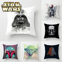 45x45cm Star Wars Pillow Case Cartoon Print Cushion Cover Fashion Home Bedroom Sofa Decorative Pillowcase Kids Birthday Gifts