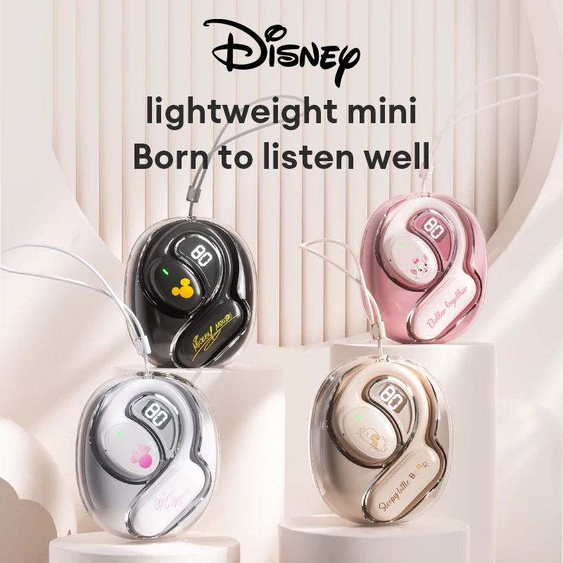 Disney C36-A New OWS On-Ear Bluetooth Headset HIFI Sound Headphones Ergonomic Music Gaming Earbuds Winnie the Pooh & Mickey