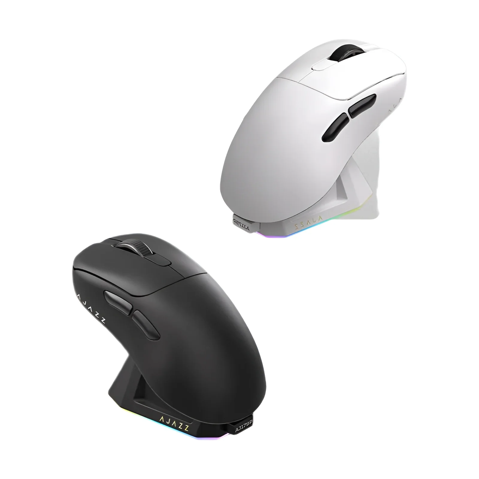 Mouse sem fio leve AJAZZ, Mouse ergonômico Macro Gaming para PC Laptop, Base de carregamento magnética, AJ179 PRO, PAW3395