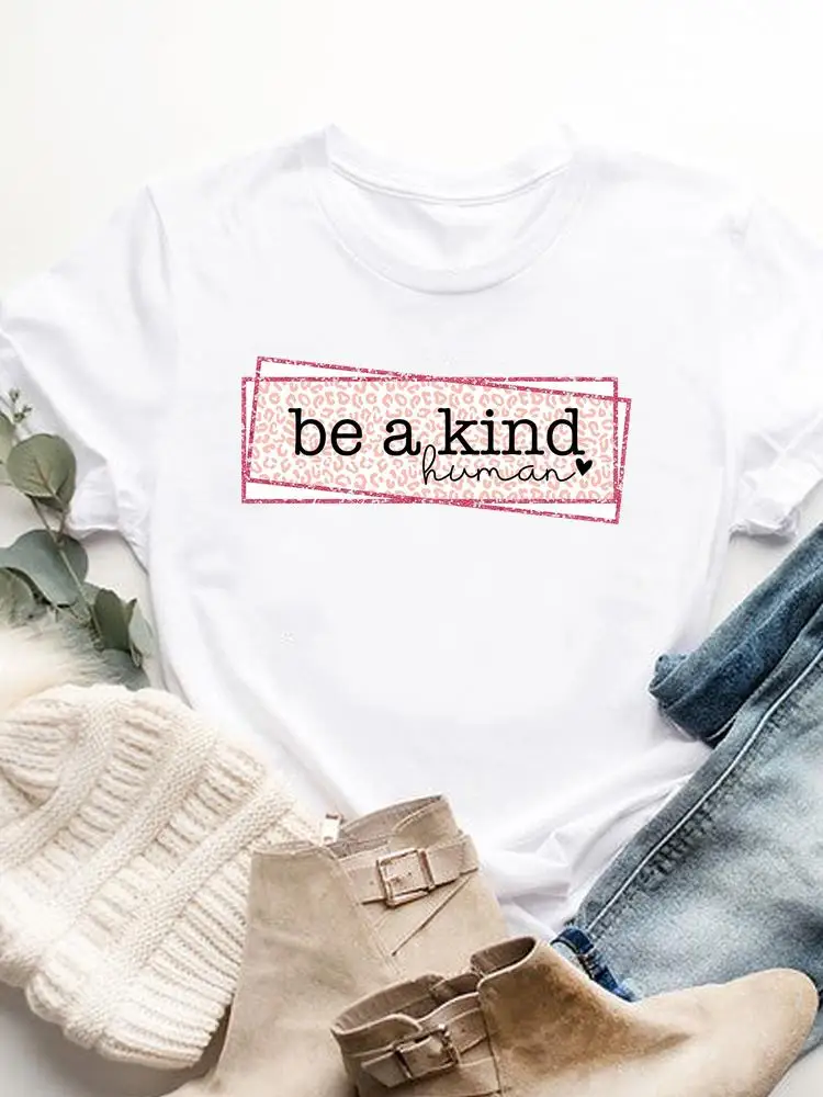 Love Heart Flower Casual Graphic T-shirts Women's Clothing Tshirts Print Short Sleeve Top Woman Fashion Printing Tee