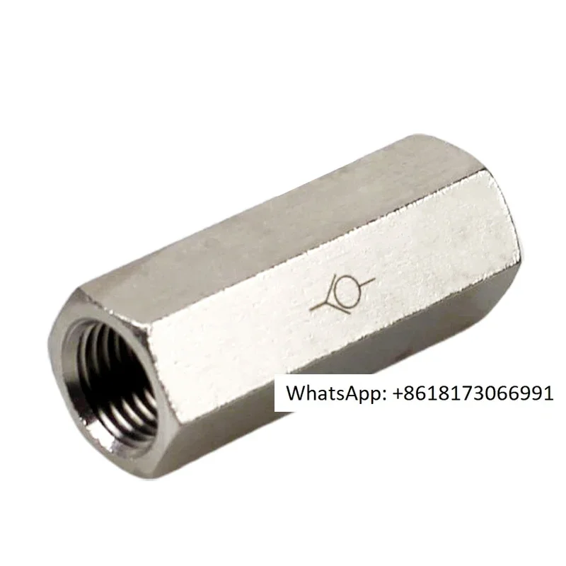 Internal thread check valve PCVF check valve 1/4 spring check valve 01 02 03 04 double internal thread 10PCS